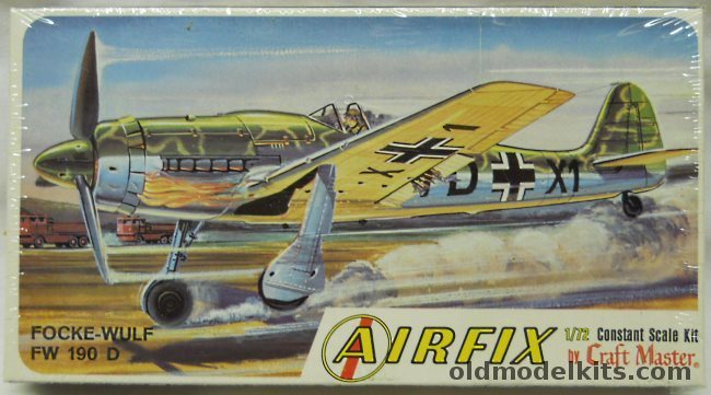 Airfix 1/72 Focke-Wulf FW-190D White-Side Issue Craftmaster, 1223-50 plastic model kit
